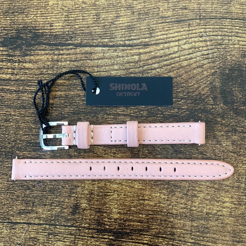 NWT: Leather Shinola Blush Watch Strap